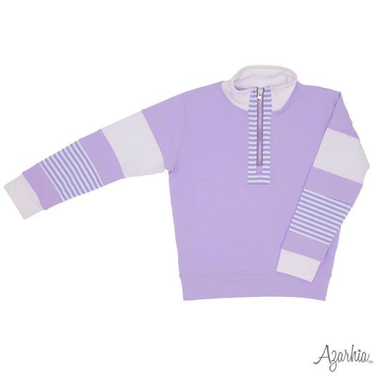 Azarhia Color Block Lavender Sweatshirt