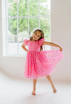 Ollie Jay Olivia Dress Confetti Pop Pink
