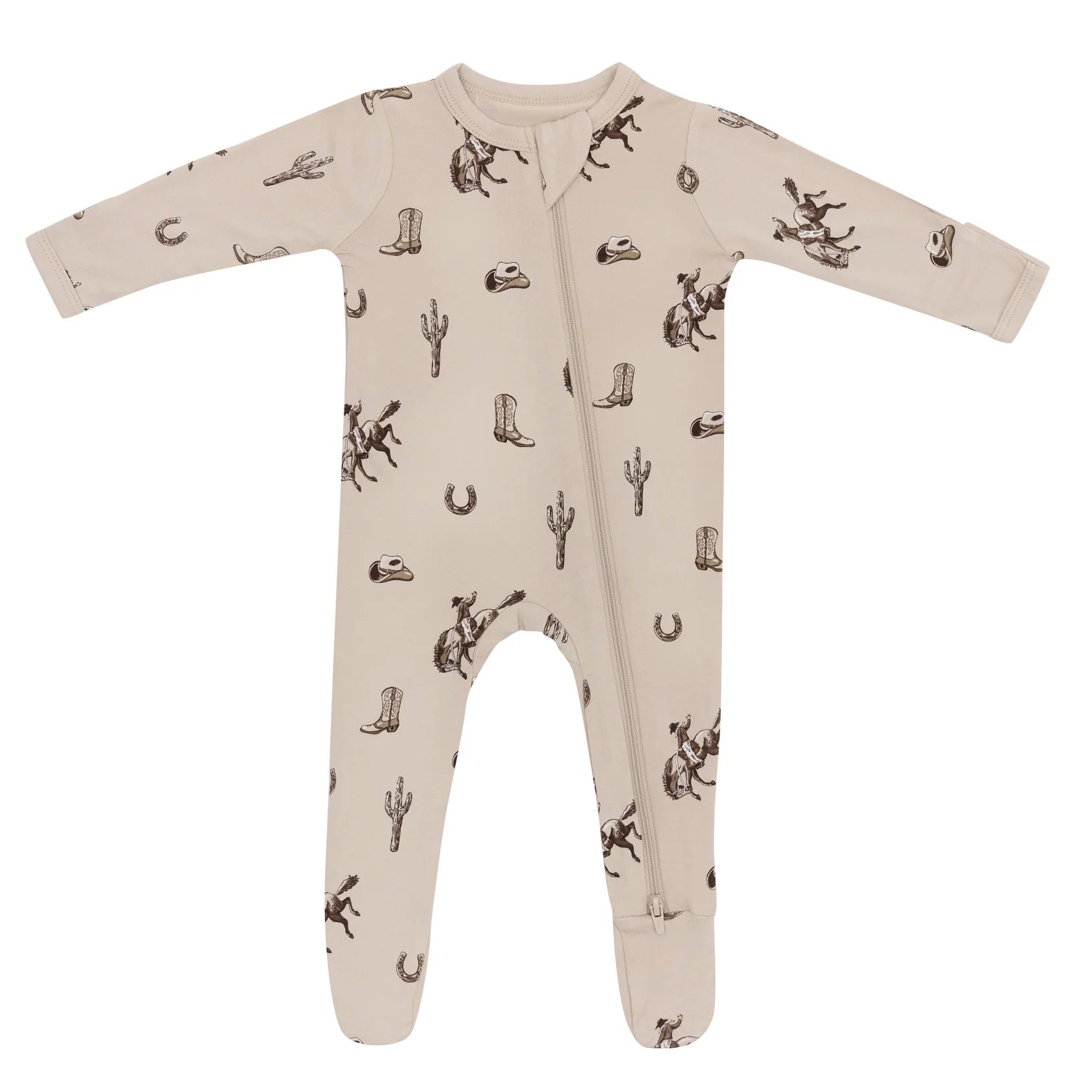 Kyte Baby Zippered Footie - Classic Cowboy