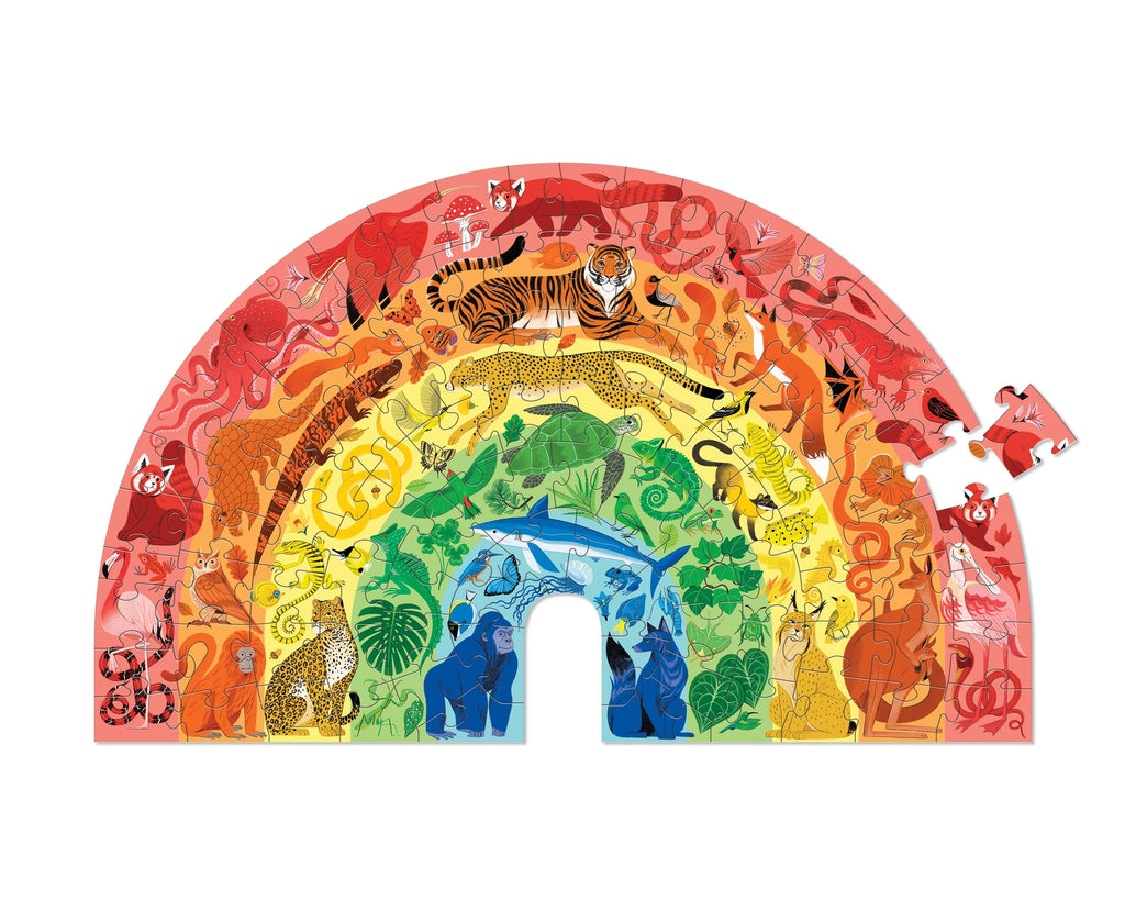Puzzle-Rainbow Animals 100 Piece