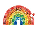 Puzzle-Rainbow Animals 100 Piece