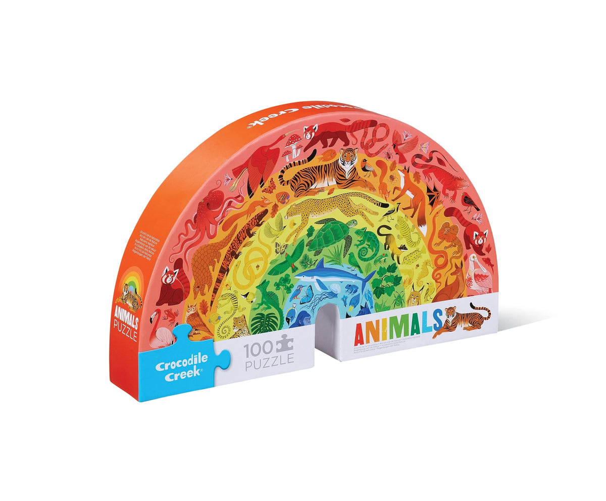 Puzzle-Rainbow Animals 100 Piece
