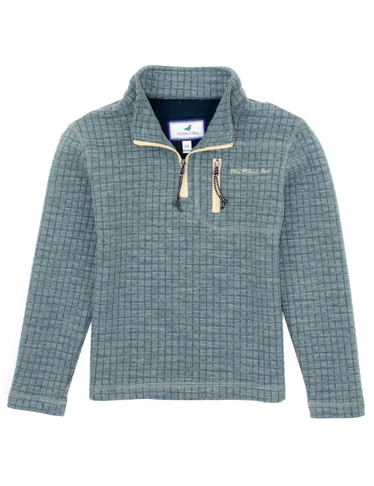 Properly Tied Boys Delta Pullover Brush Green