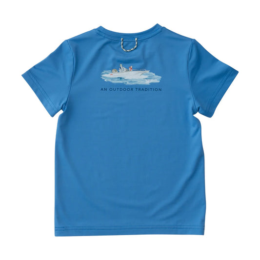 Prodoh Performance Tee - Marina Blue Boat