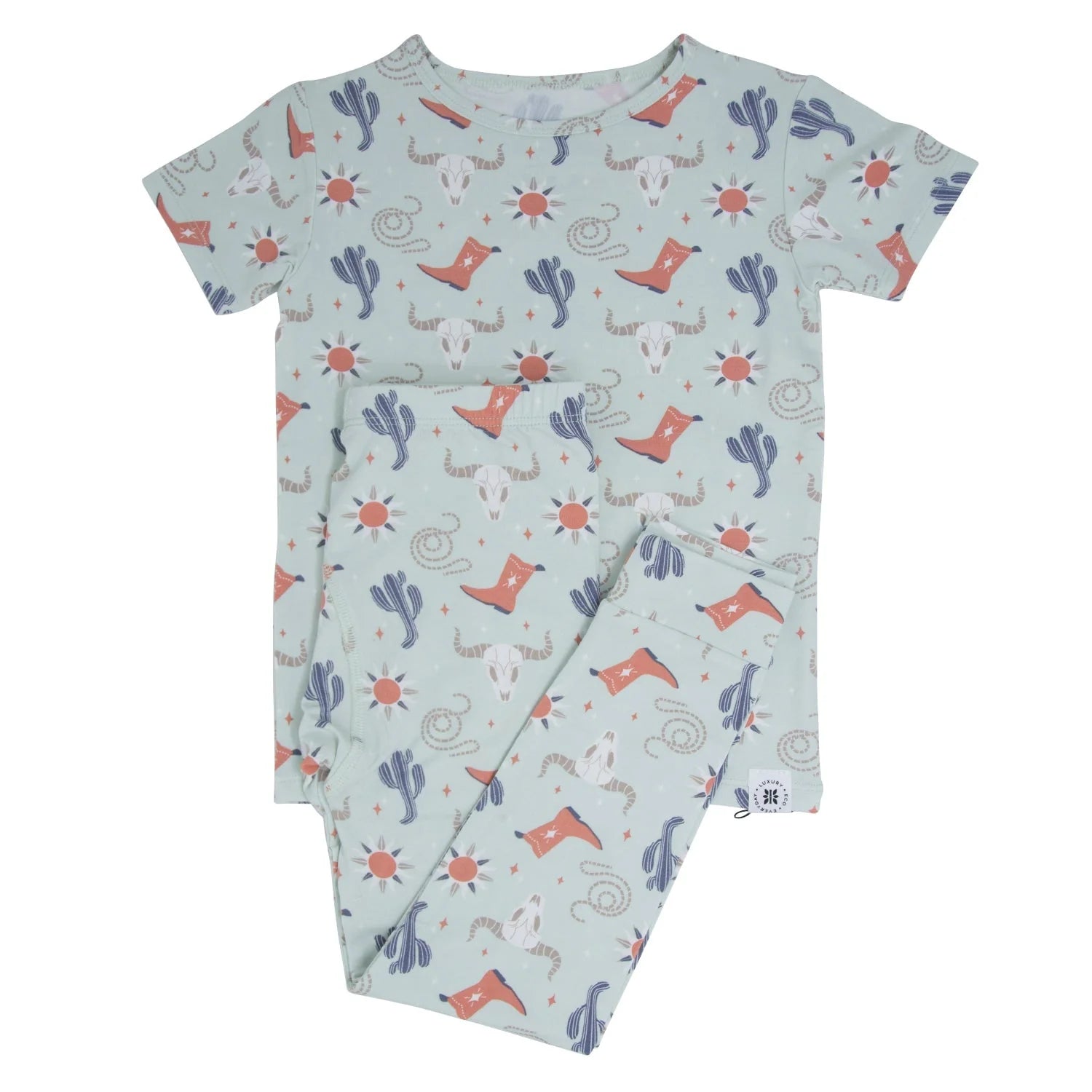 Bulls Boots Lasso Western Big Kid Pajama S/S