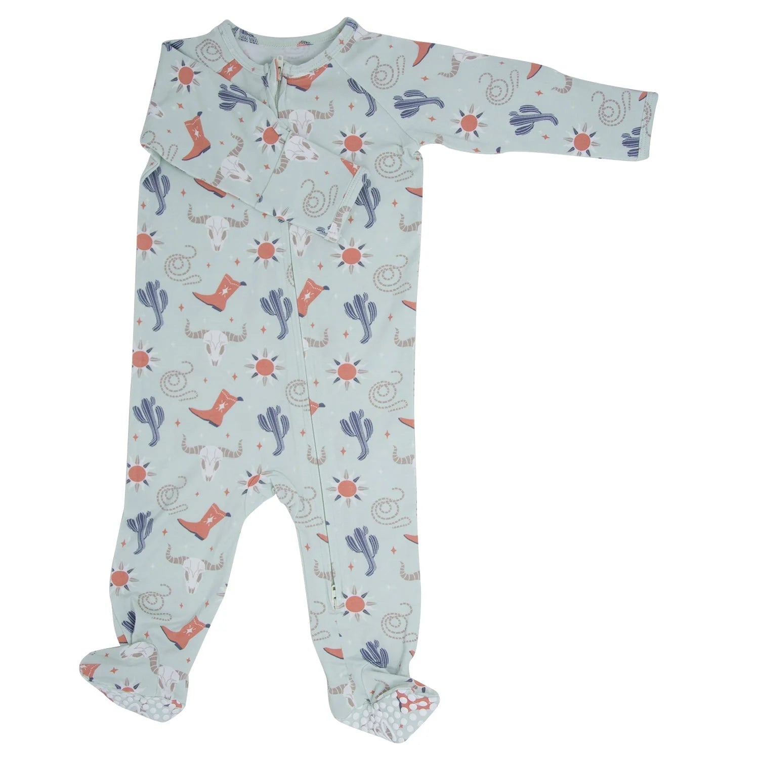 Bulls Boots Lasso Western Zipper Footie