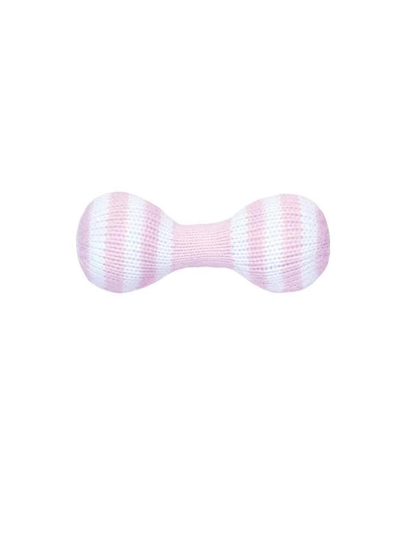 Zubel's Pink Knit 6" Baby Rattle