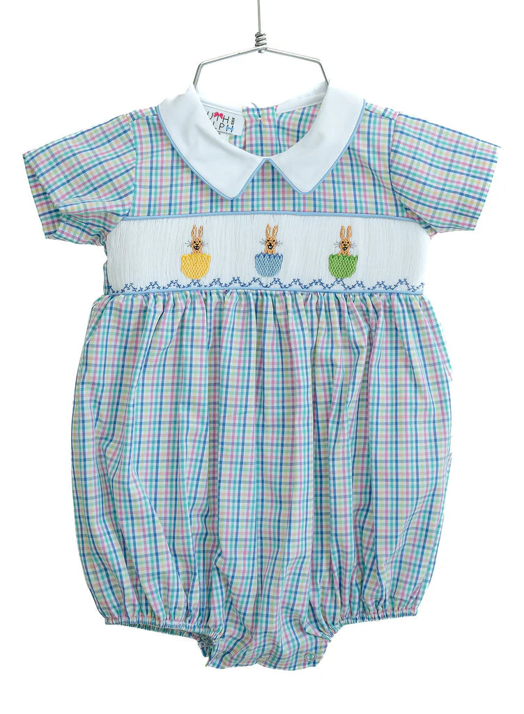 Ruth & Ralph Smocked Egg and Bunny Henry Bubble