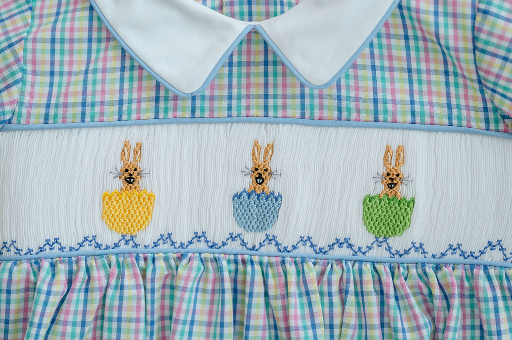 Ruth & Ralph Smocked Egg and Bunny Henry Bubble