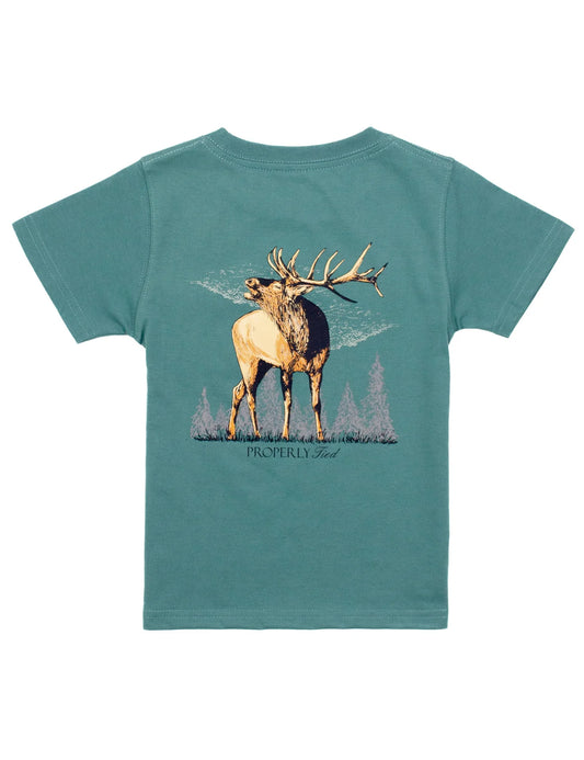 Properly Tied Boys Tee Elk