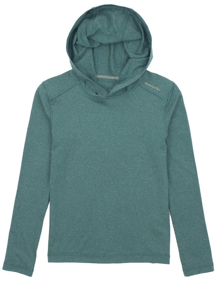 Properly Tied Boys Finn Hoodie Hunter Heather