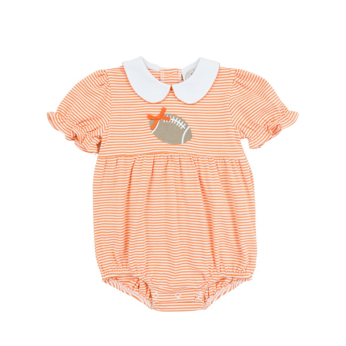 Orange Stripe Football Bubble