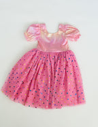 Ollie Jay Diana Dress Pink Lame