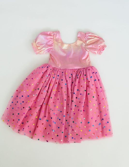 Ollie Jay Diana Dress Pink Lame