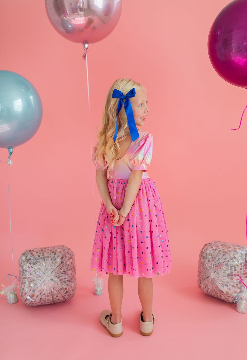 Ollie Jay Diana Dress Pink Lame