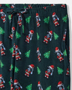 Goat USA Santa Thumbs Up AOP Pajama Pants-Sage
