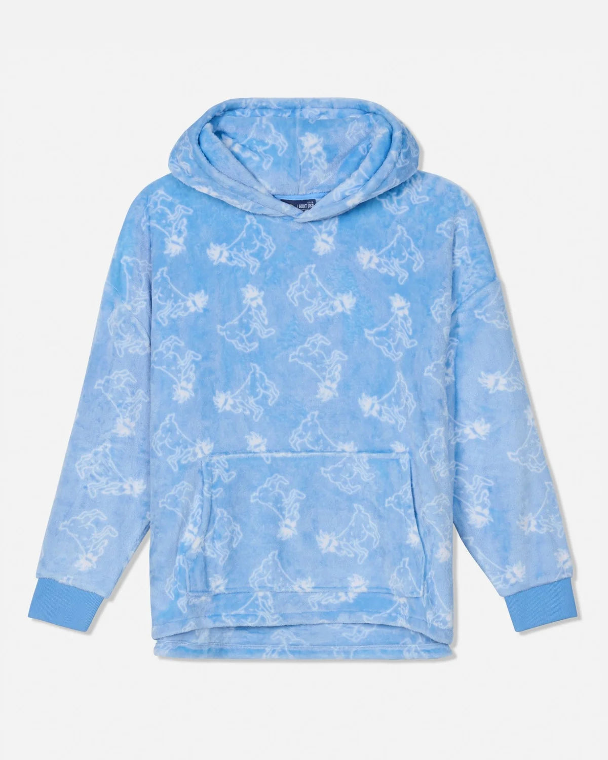 Goat USA AOP Snuggle Hoodie O/S Fits All-Blue