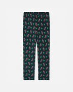 Goat USA Santa Thumbs Up AOP Pajama Pants-Sage