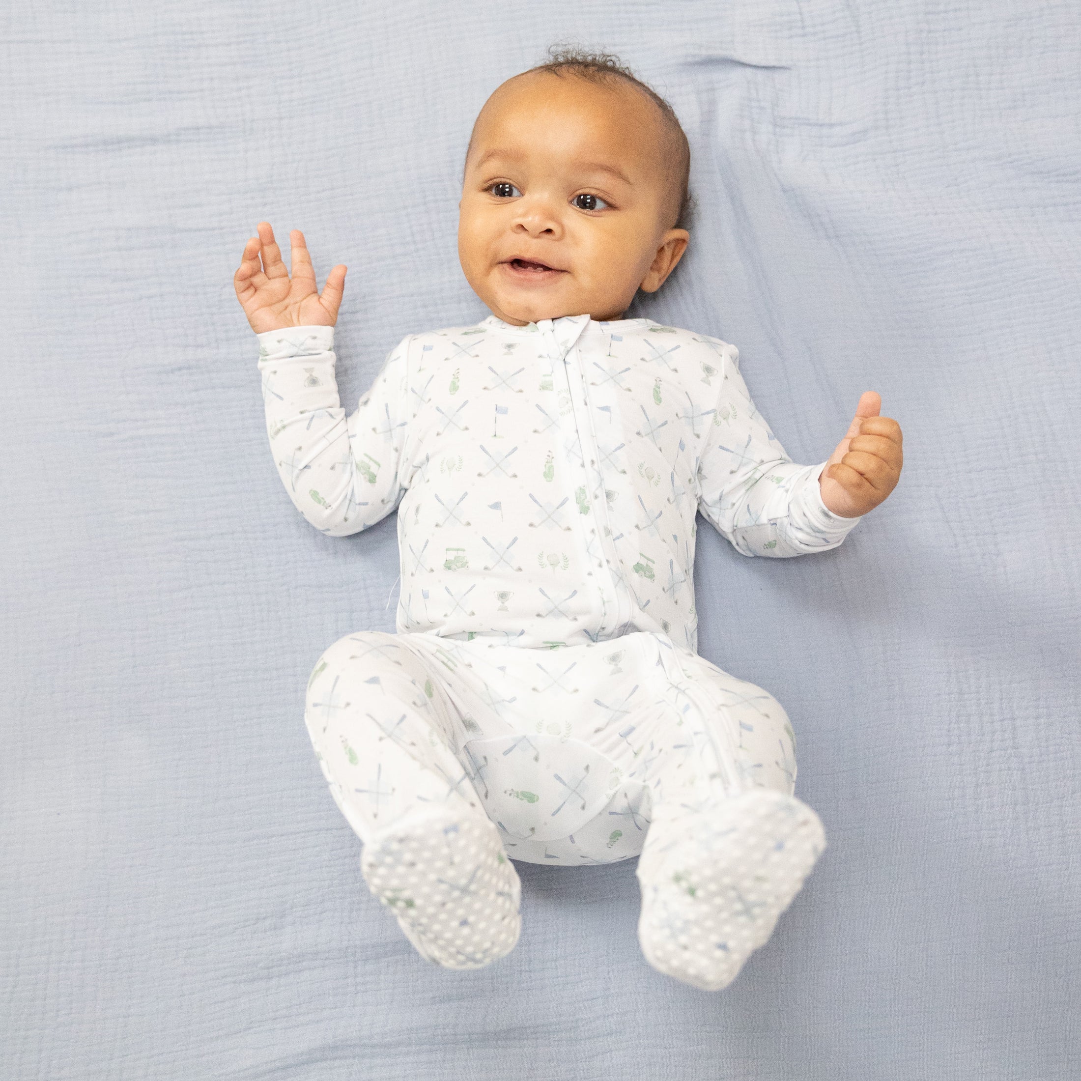 Angel Dear Golf Trellis 2-Way Zipper Footie