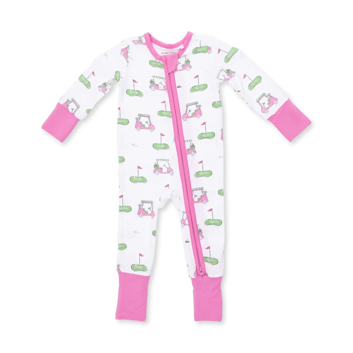 Angel Dear Convertible Romper Golf Cart Pink