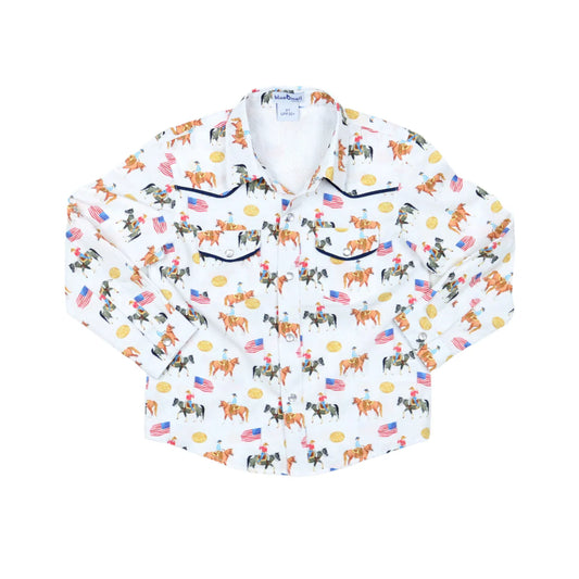 Blue Quail Grand Entry Pearl Snap Shirt