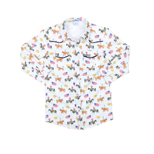 Blue Quail Grand Entry Pearl Snap Dress