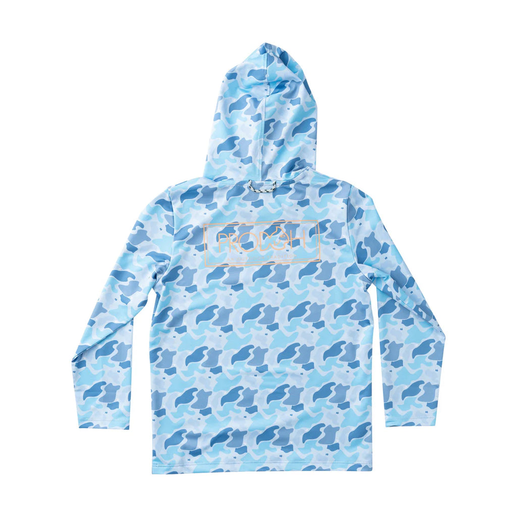 Prodoh Youth Performance Hoodie - Blue Camo