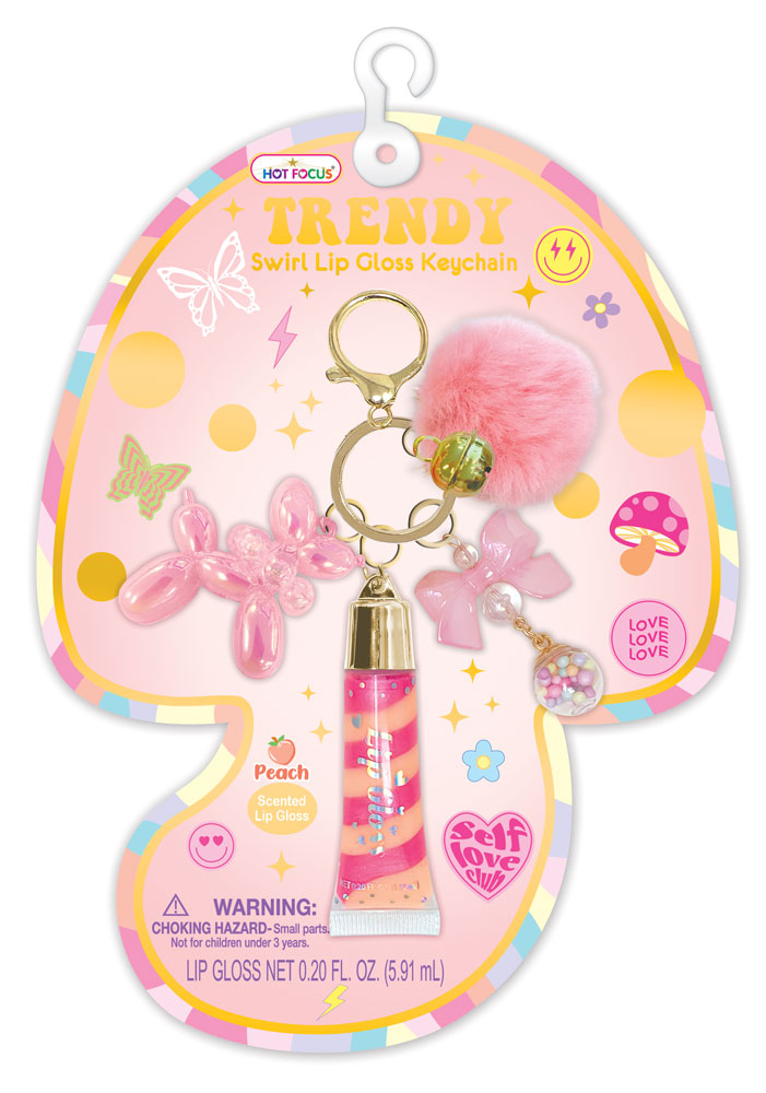 Trendy Lip Gloss with Key Chain