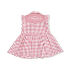 Western Pearl Snap Dress - Pink