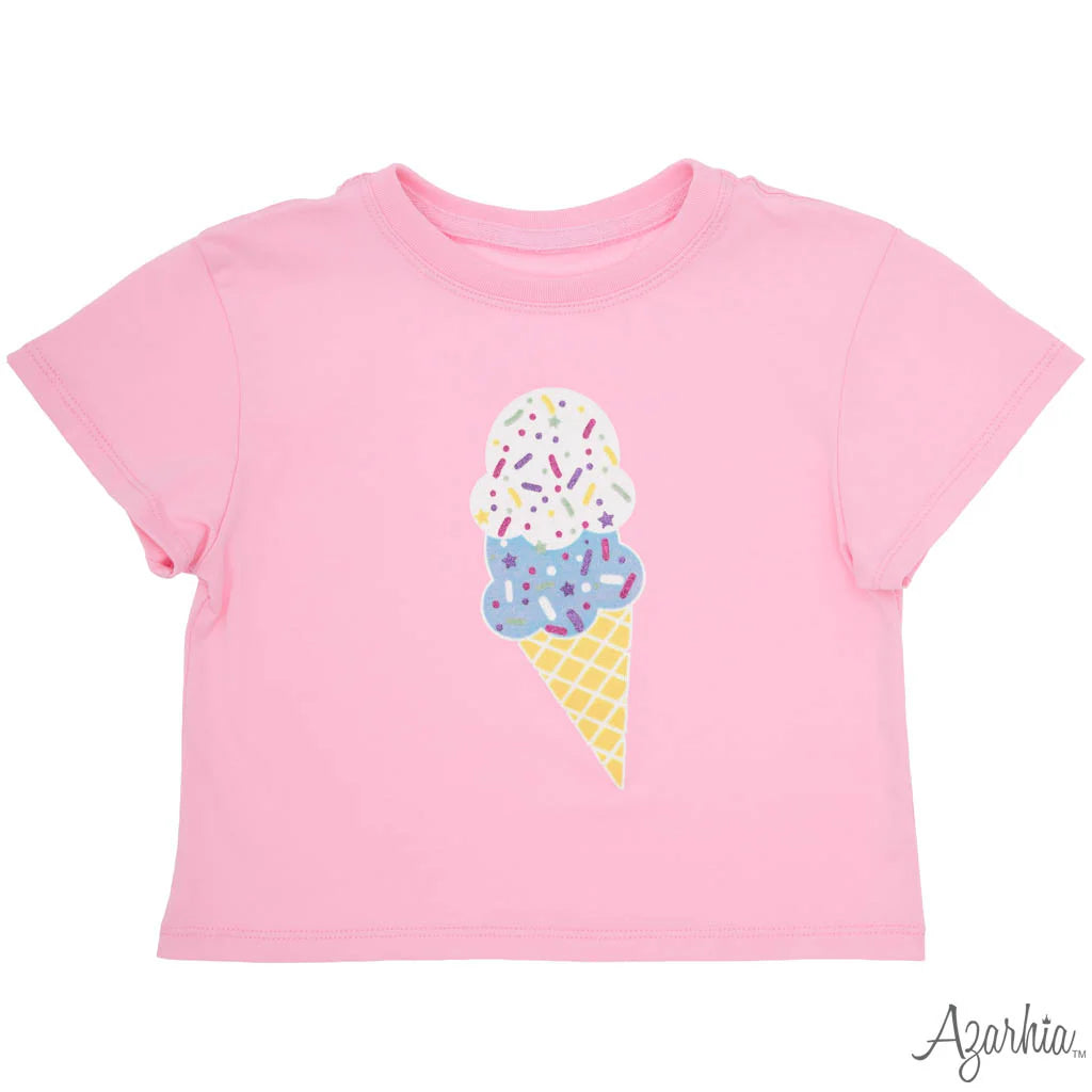 Azarhia Glitter Ice Cream Pink Boxy