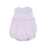 Cuclie Pink Smocked Bubble