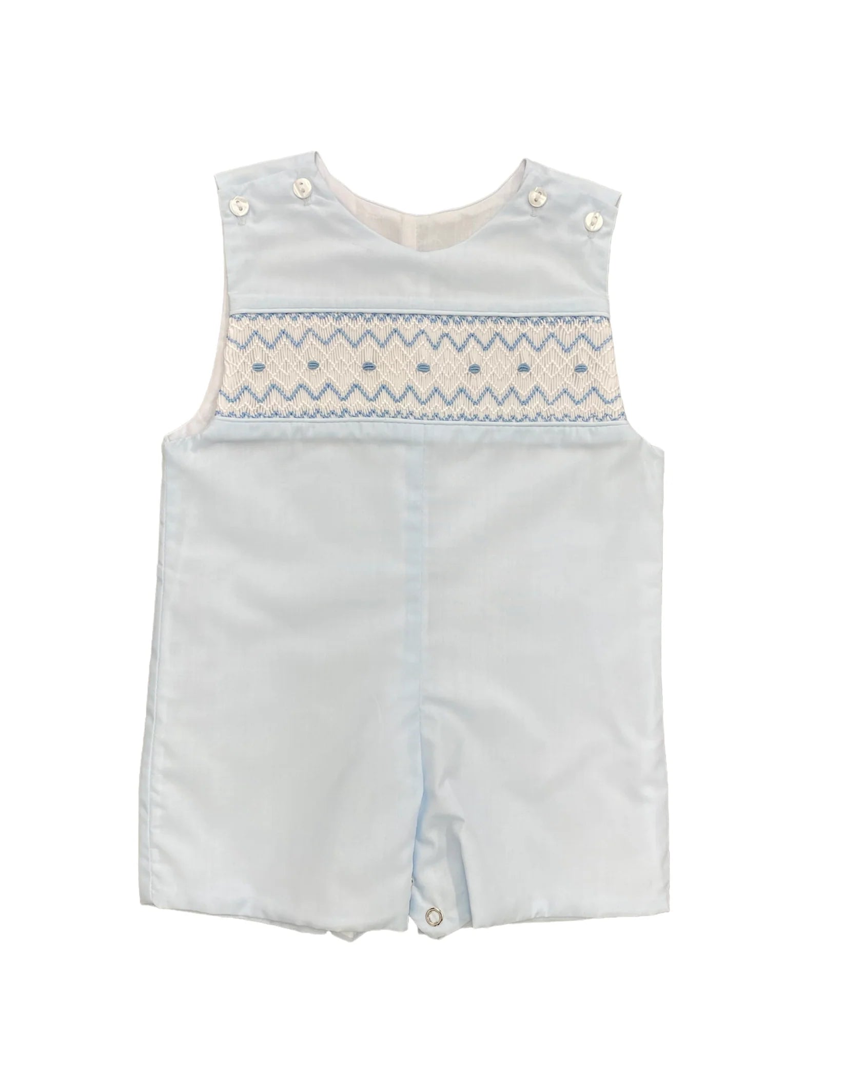 Lulu Bebe Smocked Geo Shortall