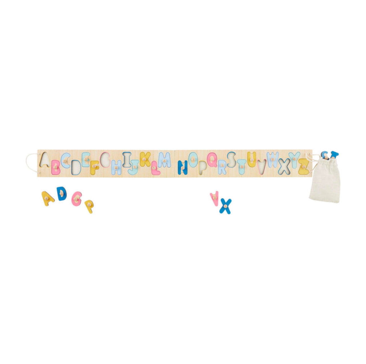 Alphabet Puzzle with bag