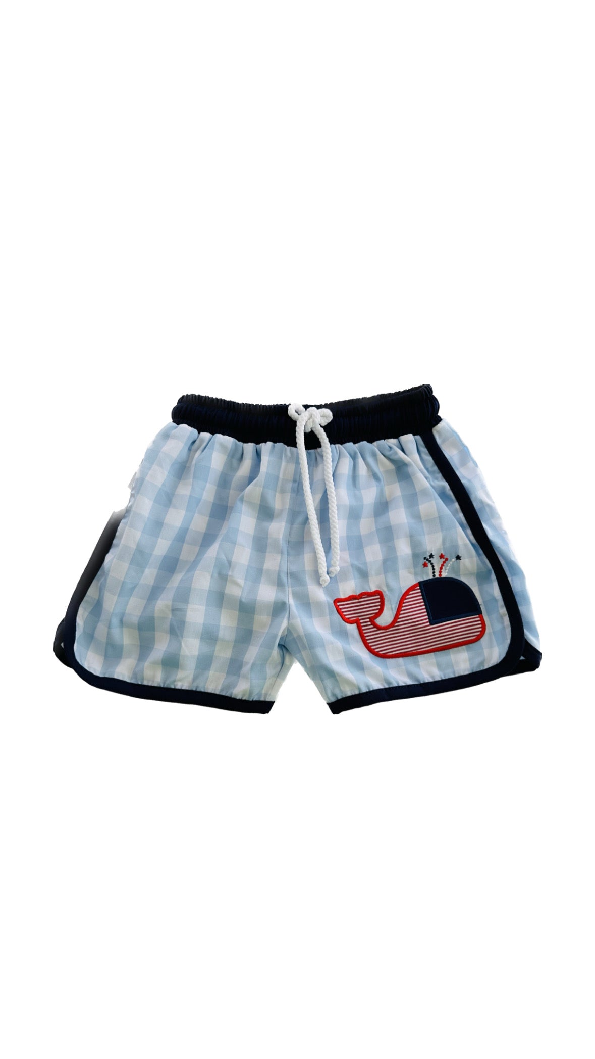 Banana Split American Flag Whale Shorts