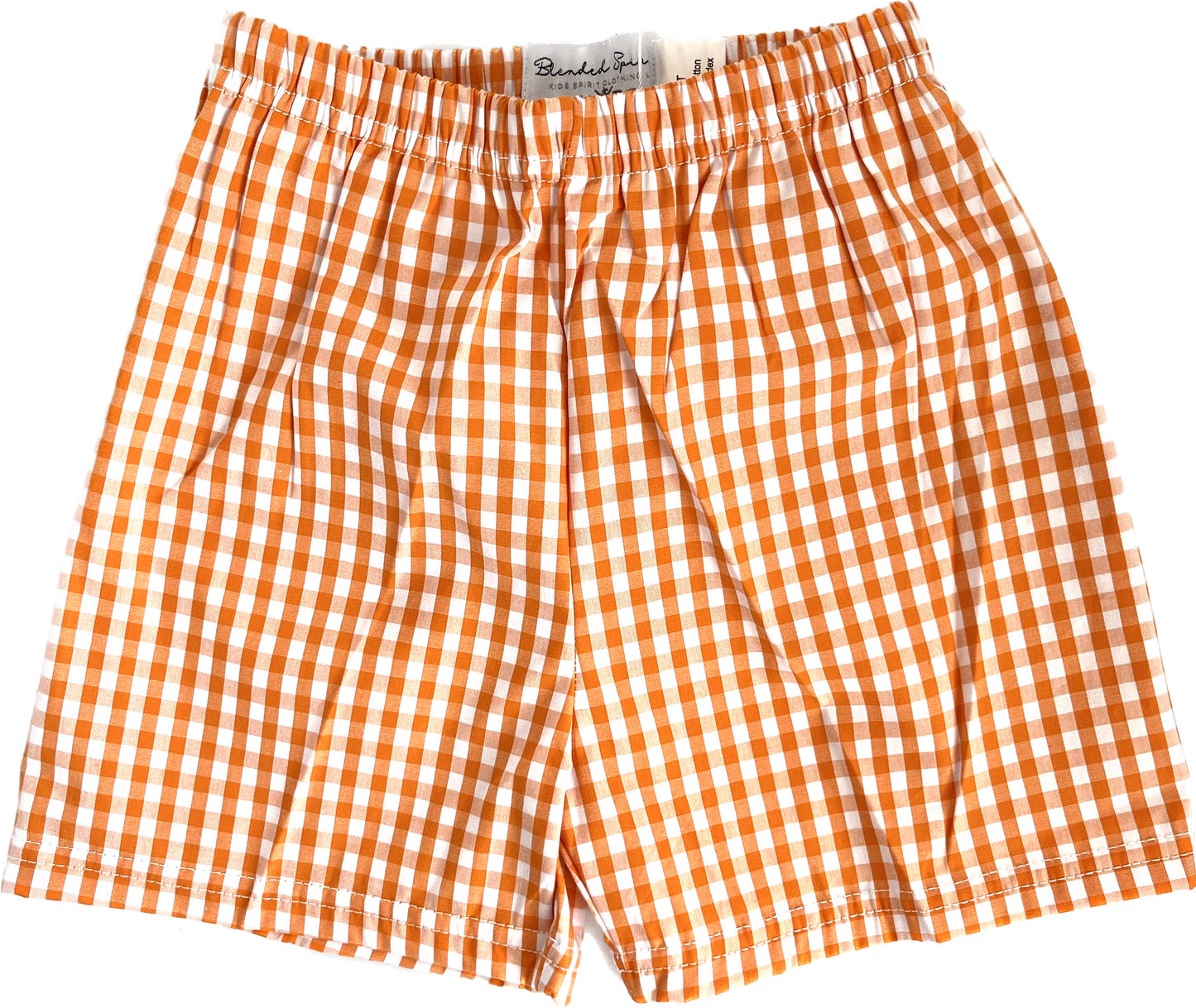Orange Gingham Shorts