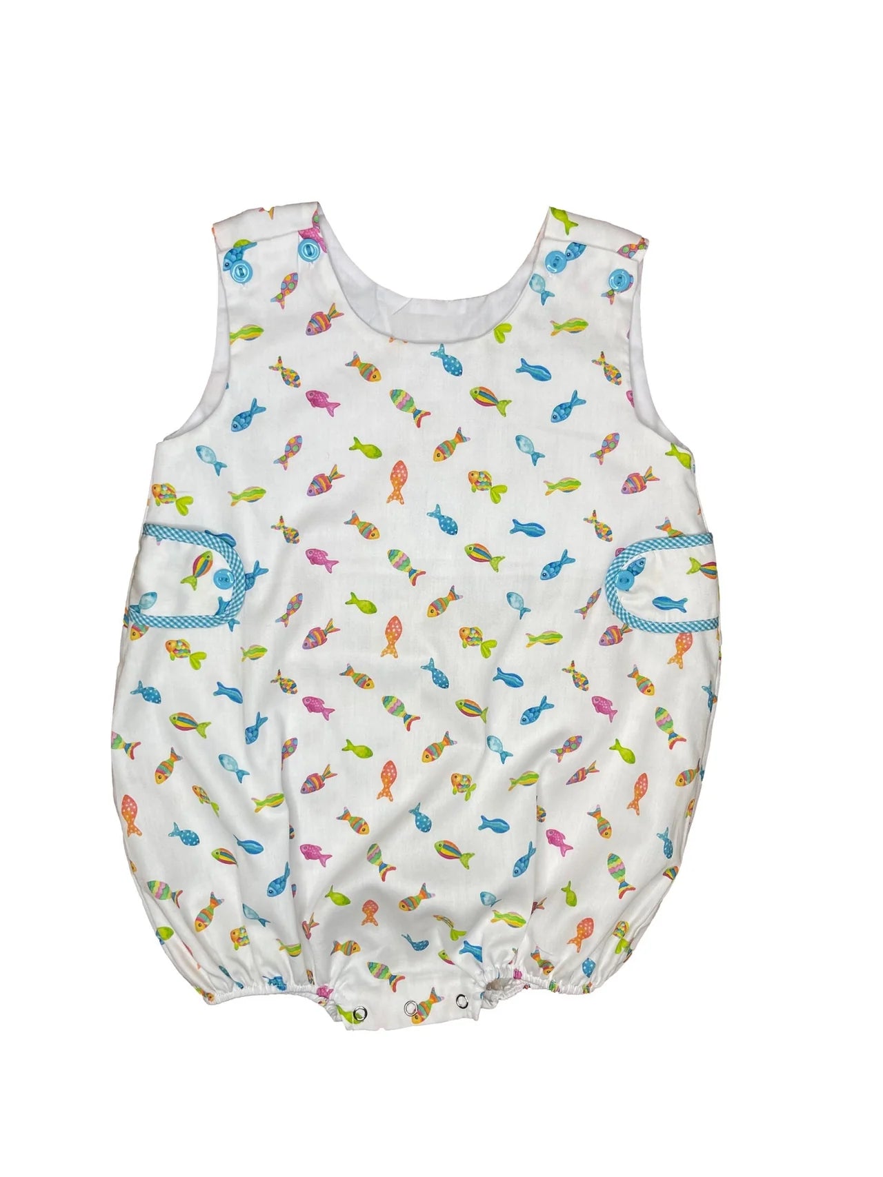 Lulu Bebe Rainbow Fish Romper