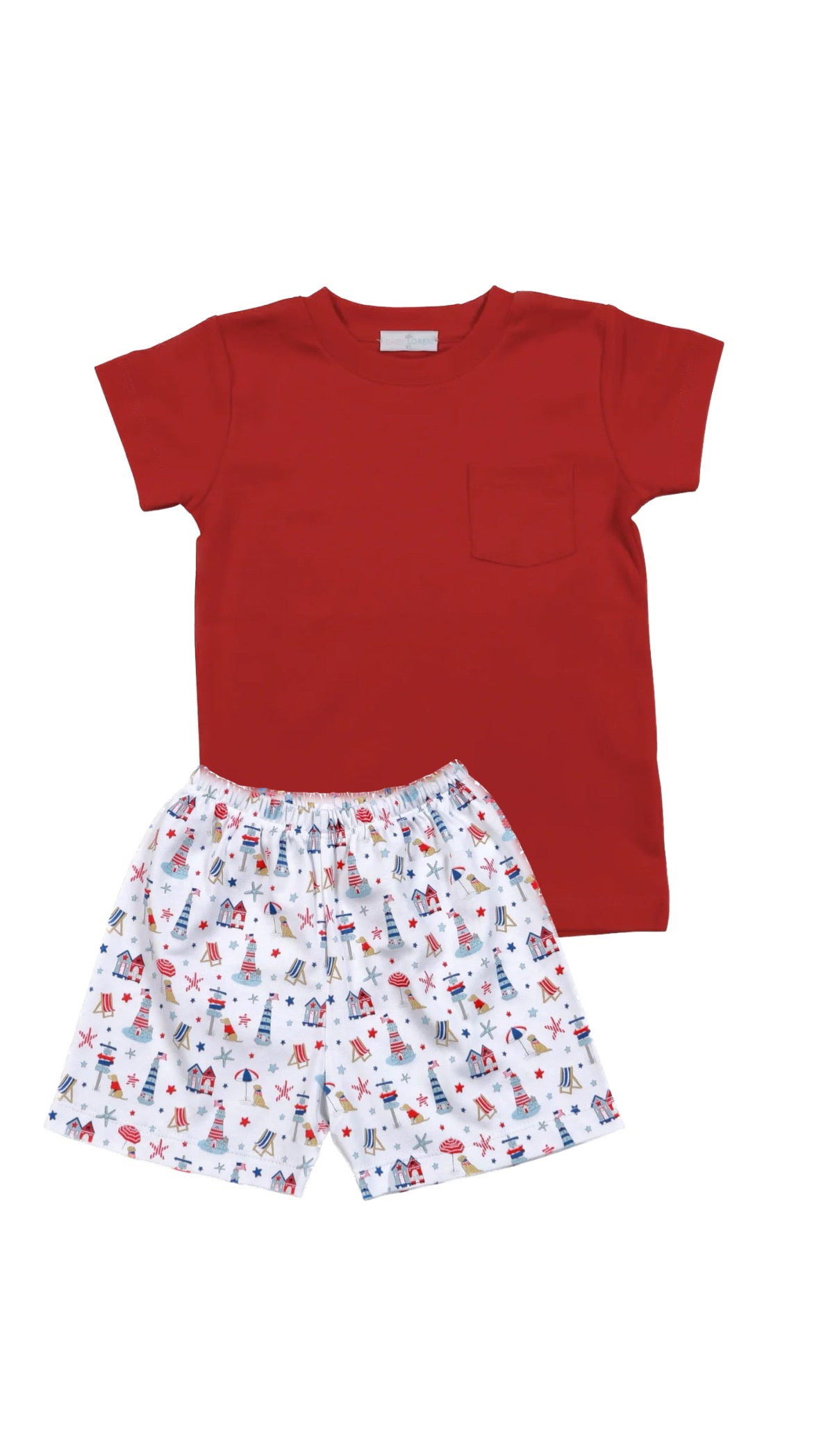 Baby Loren Patriotic Knit Short Set