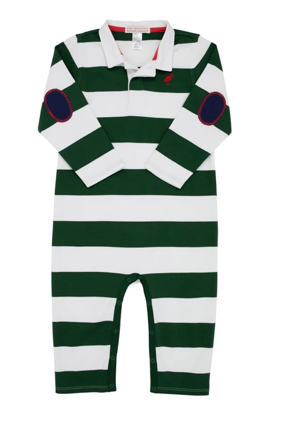 The Beaufort Bonnet Co Sir Proper’s Rugby Romper- Grier Green