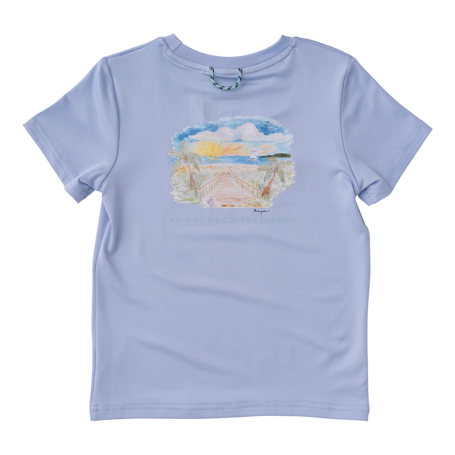 Girls Pro Performance Fishing Tee- Sweet Lavender