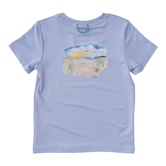 Girls Pro Performance Fishing Tee- Sweet Lavender