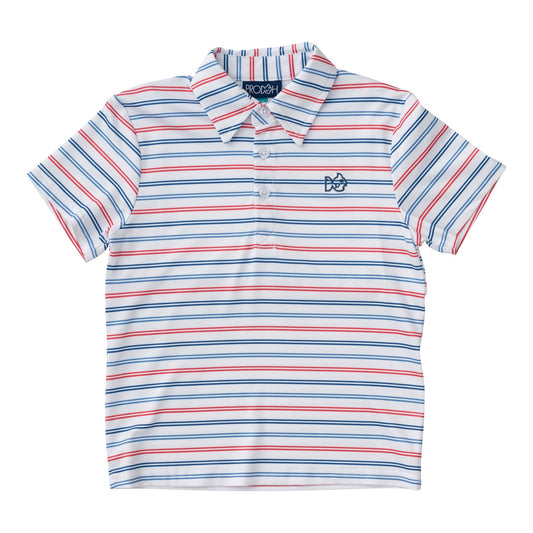 Prodoh Pro Performance Polo- USA Stripe