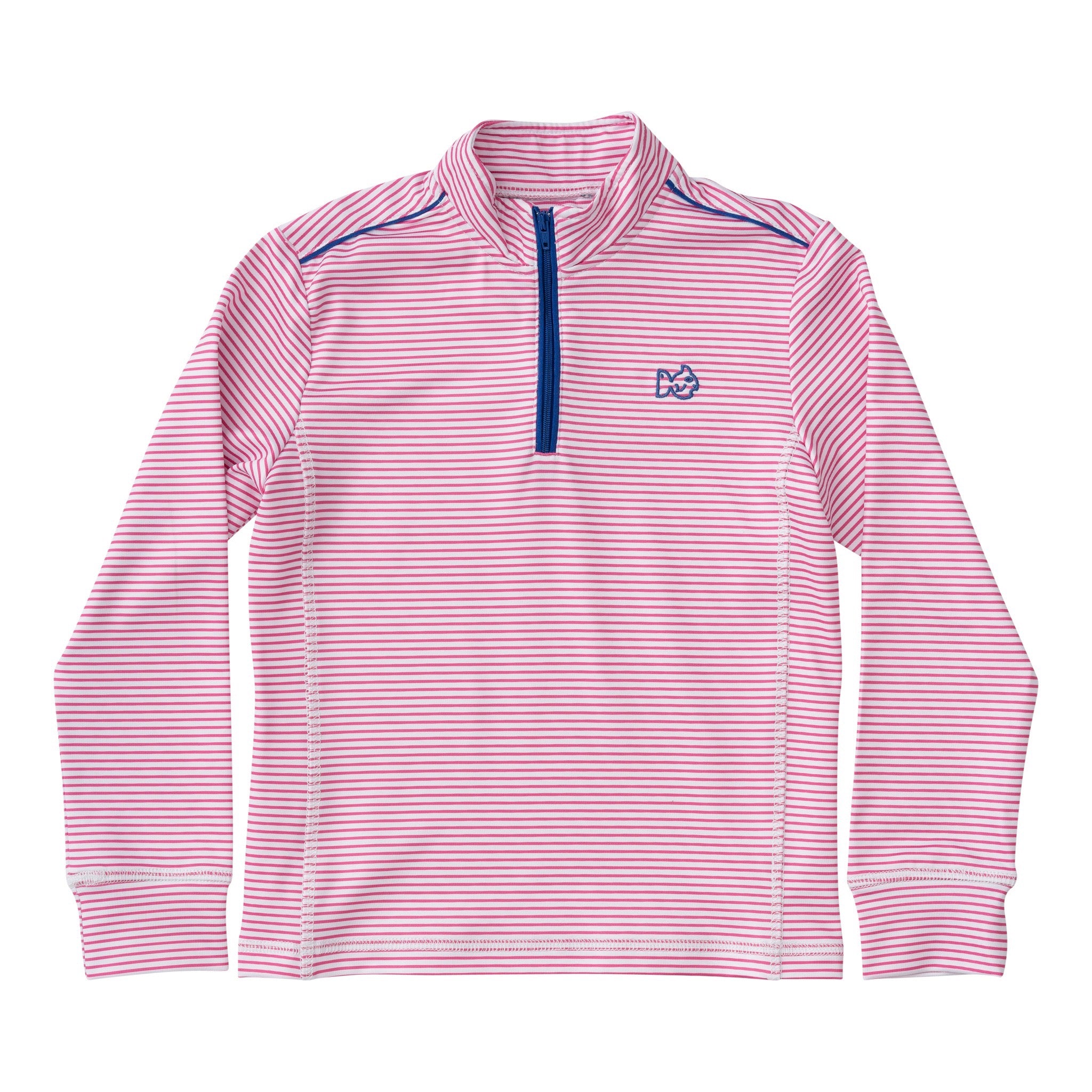 Prodoh Pro Performance 1/4 Zip Pullover- Cheeky Pink Stripe