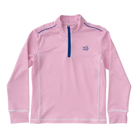 Prodoh Pro Performance 1/4 Zip Pullover- Cheeky Pink Stripe