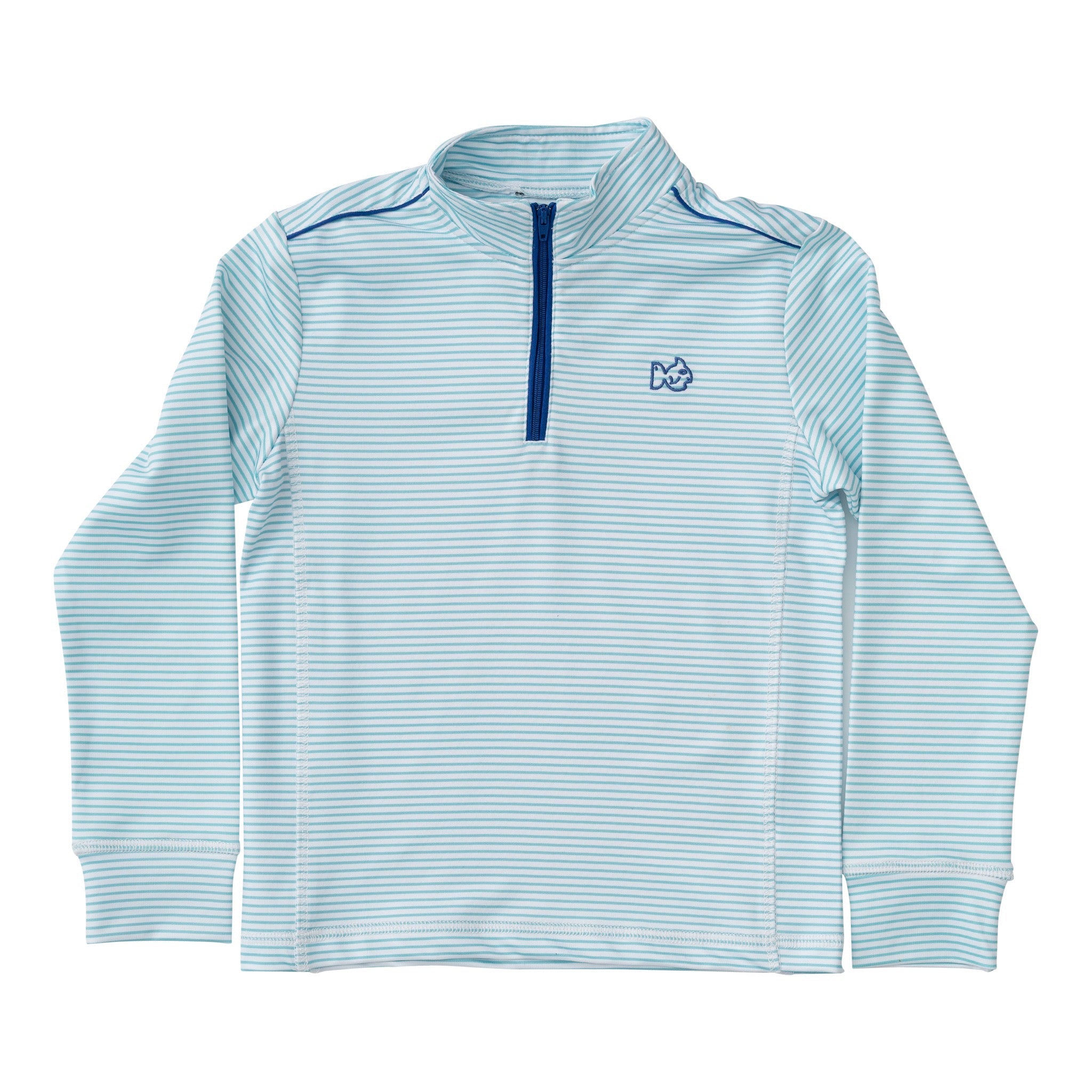 Prodoh Pro Performance 1/4 Zip Pullover- Pool Blue Stripe