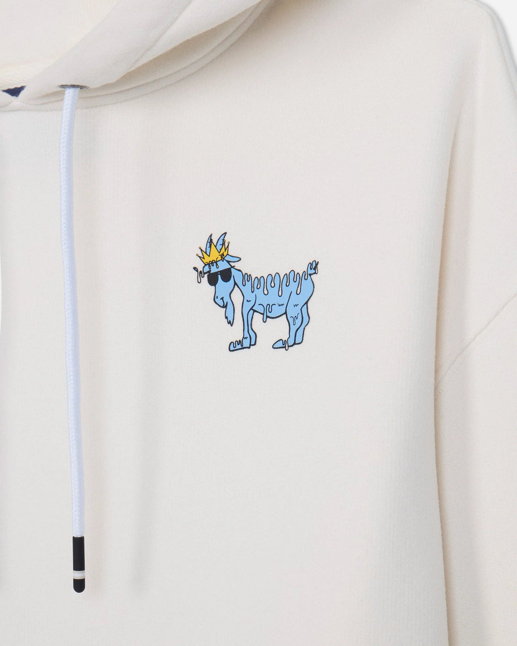 Goat USA Hooded Sweatshirt-Bone Goat Drip