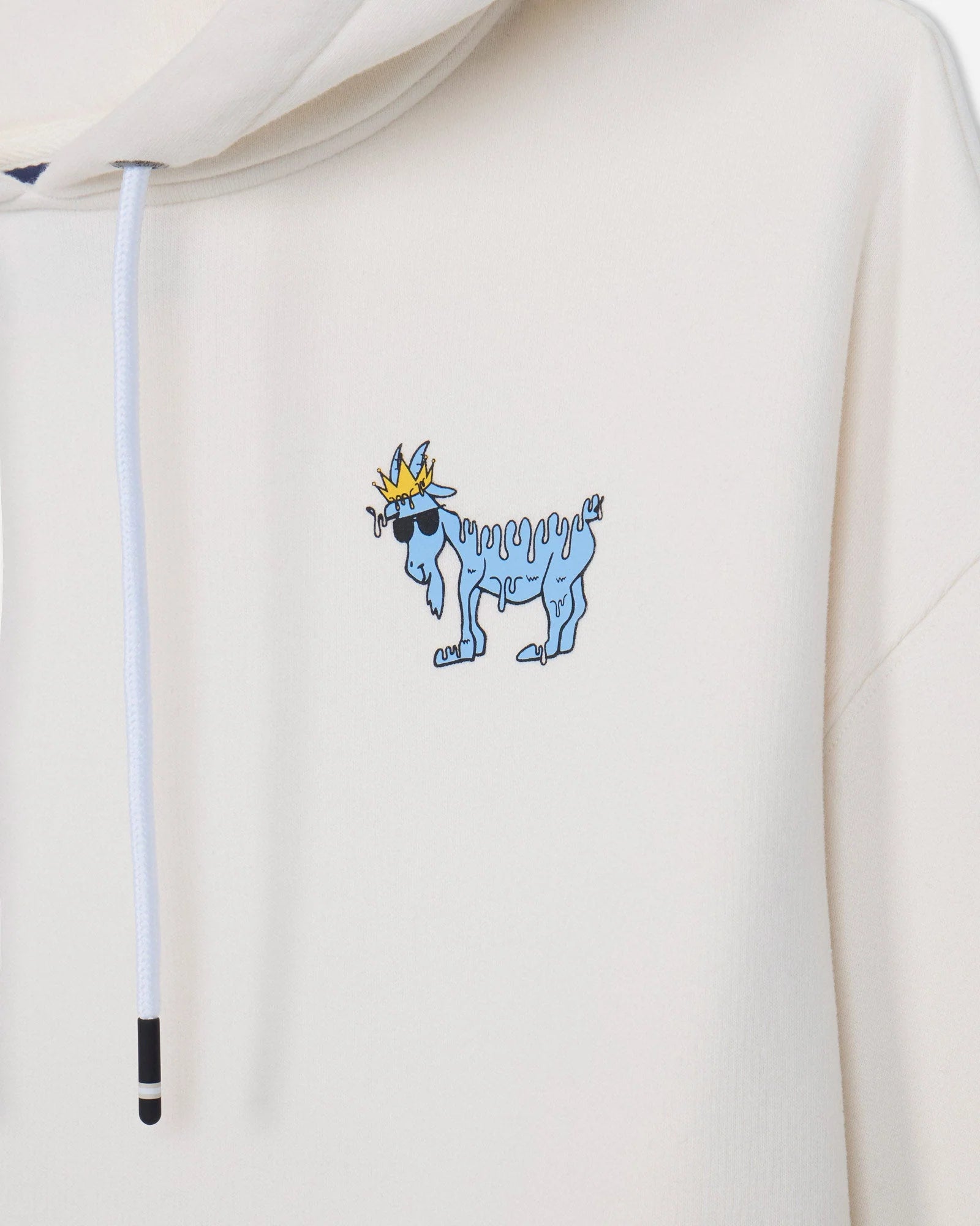 Goat USA Hooded Sweatshirt-Bone Goat Drip