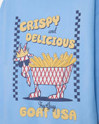 Goat USA Hooded Sweatshirt-Carolina Blue French Fries