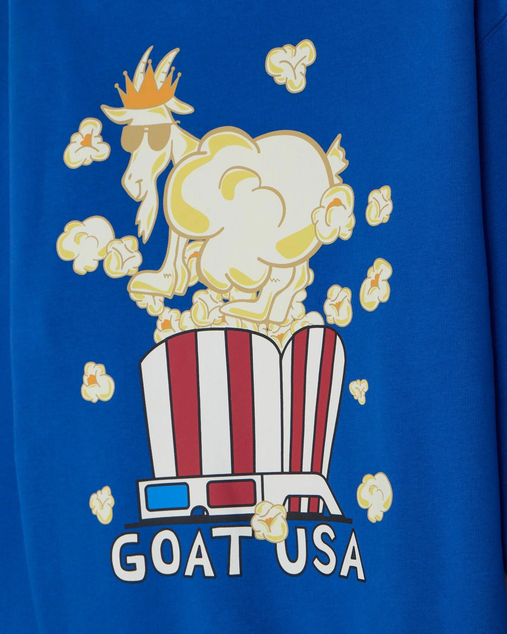 Goat USA Hooded Sweatshirt-Royal Popcorn