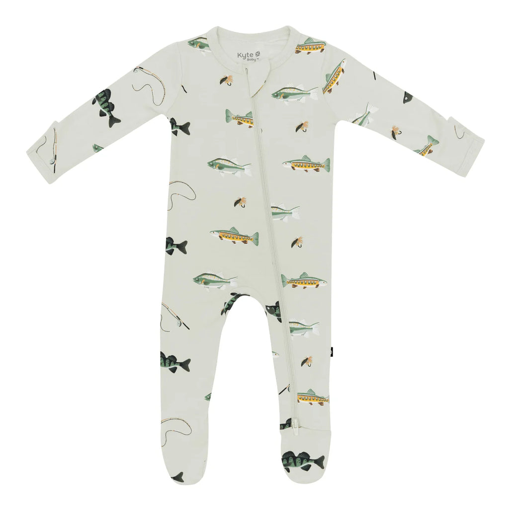 Kyte Baby Zippered Footie Fishing
