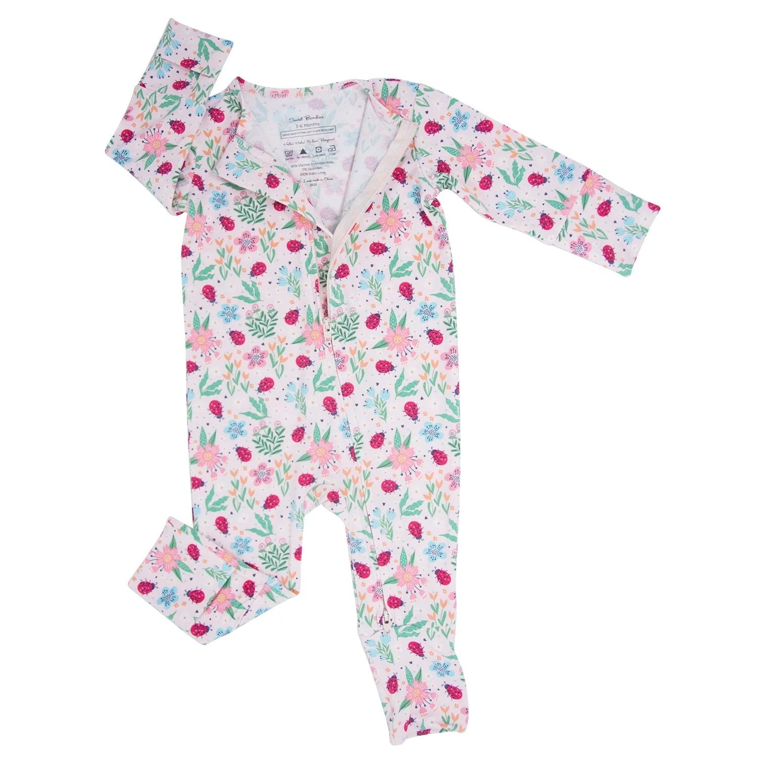 Ladybug Flower Garden Convertible Romper